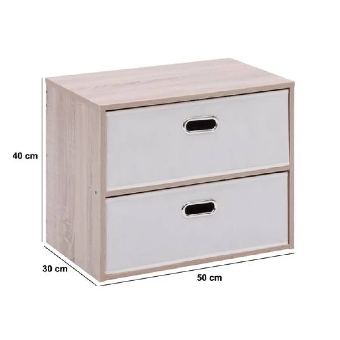 5five Commode 2 tiroirs, Beige