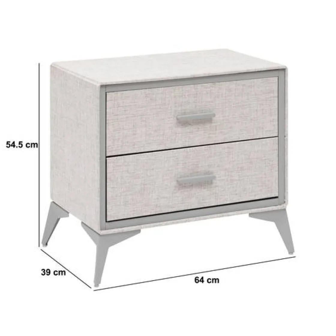 5five Commode 2 tiroirs, Gris