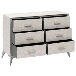 5five Commode 6 tiroirs, Gris
