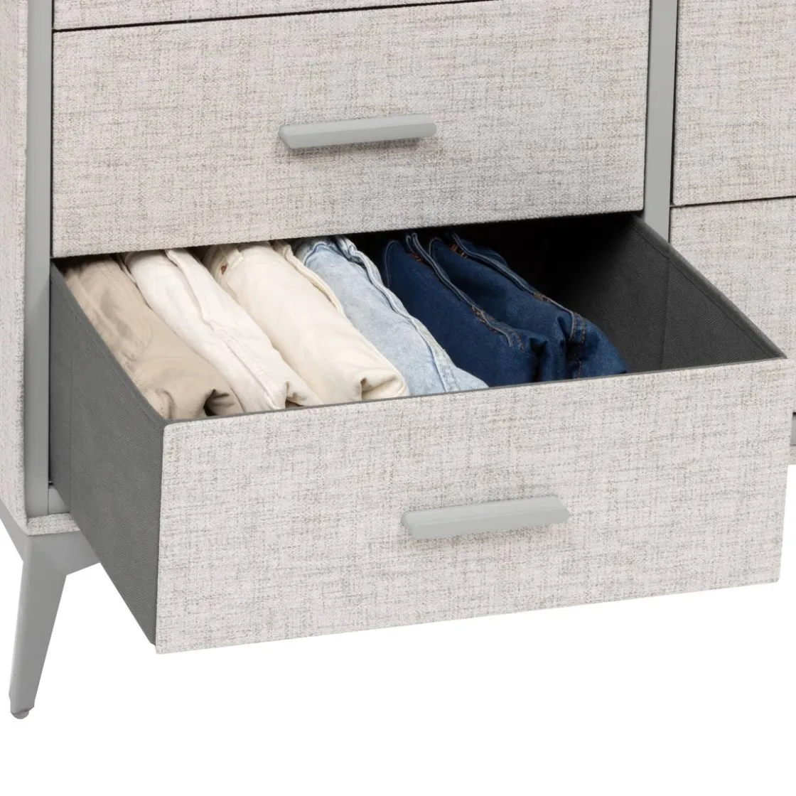 5five Commode 6 tiroirs, Gris