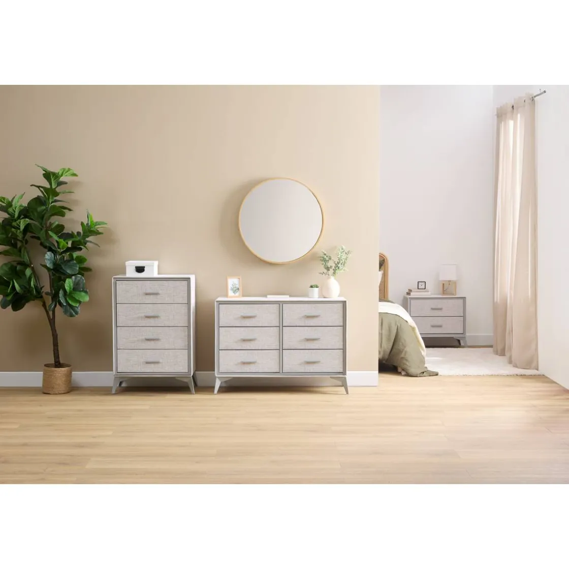 5five Commode 6 tiroirs, Gris