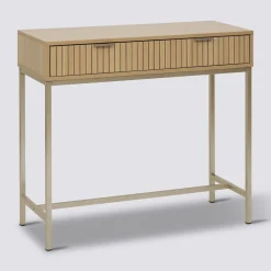 5five Console 2 tiroirs, Effet bois naturel