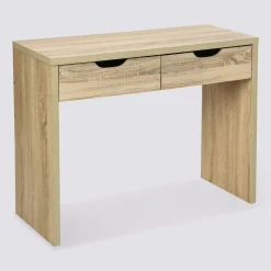 5five Console 2 tiroirs, Effet chêne naturel