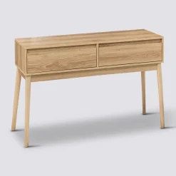 5five Console 2 tiroirs, Effet chêne naturel