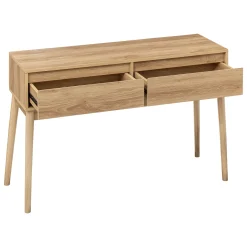 5five Console 2 tiroirs, Effet chêne naturel