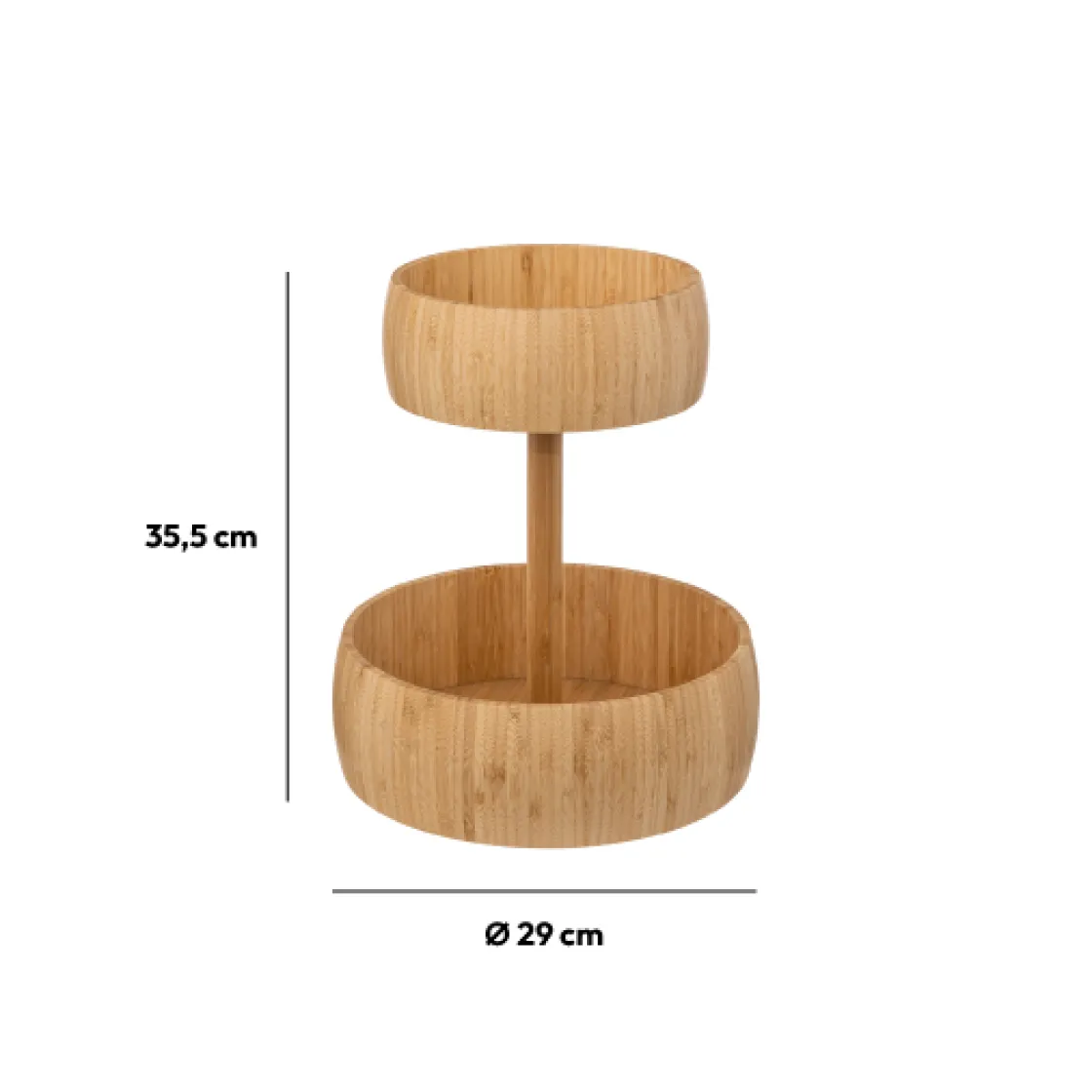 5five Corbeille à fruits 2 niveaux