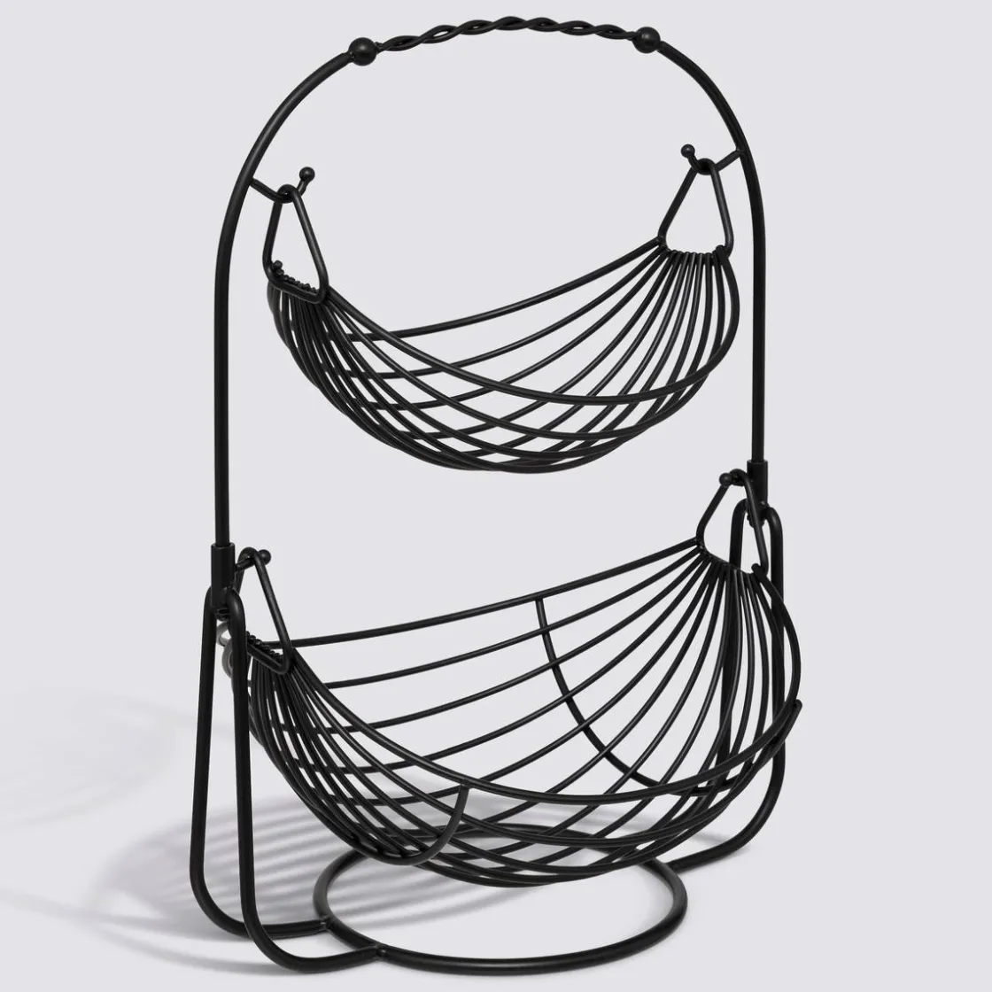 5five Corbeille à fruits, L.34,5 cm, Noir