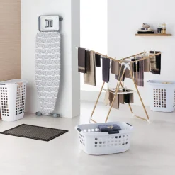 5five Corbeille à linge 51L, Blanc