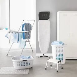 5five Corbeille à linge 51L, Gris