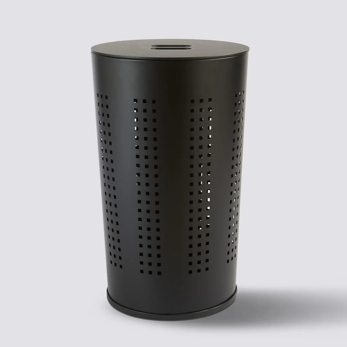 5five Corbeille à linge, métal et bois, 45L - Noir