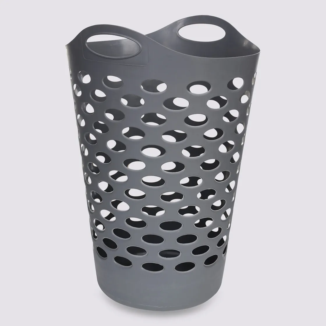 5five Corbeille à linge souple 60L, Gris