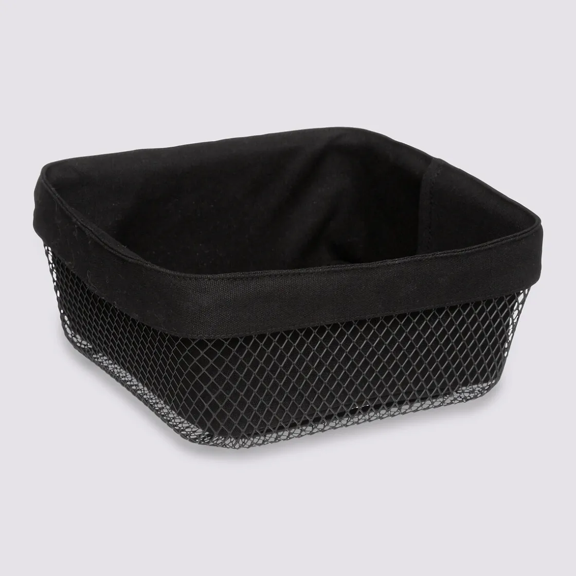 5five Corbeille à pain métal 24,5 cm, Noir