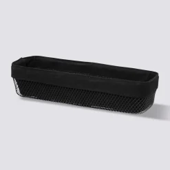5five Corbeille à pain métal 40x14 cm, Noir