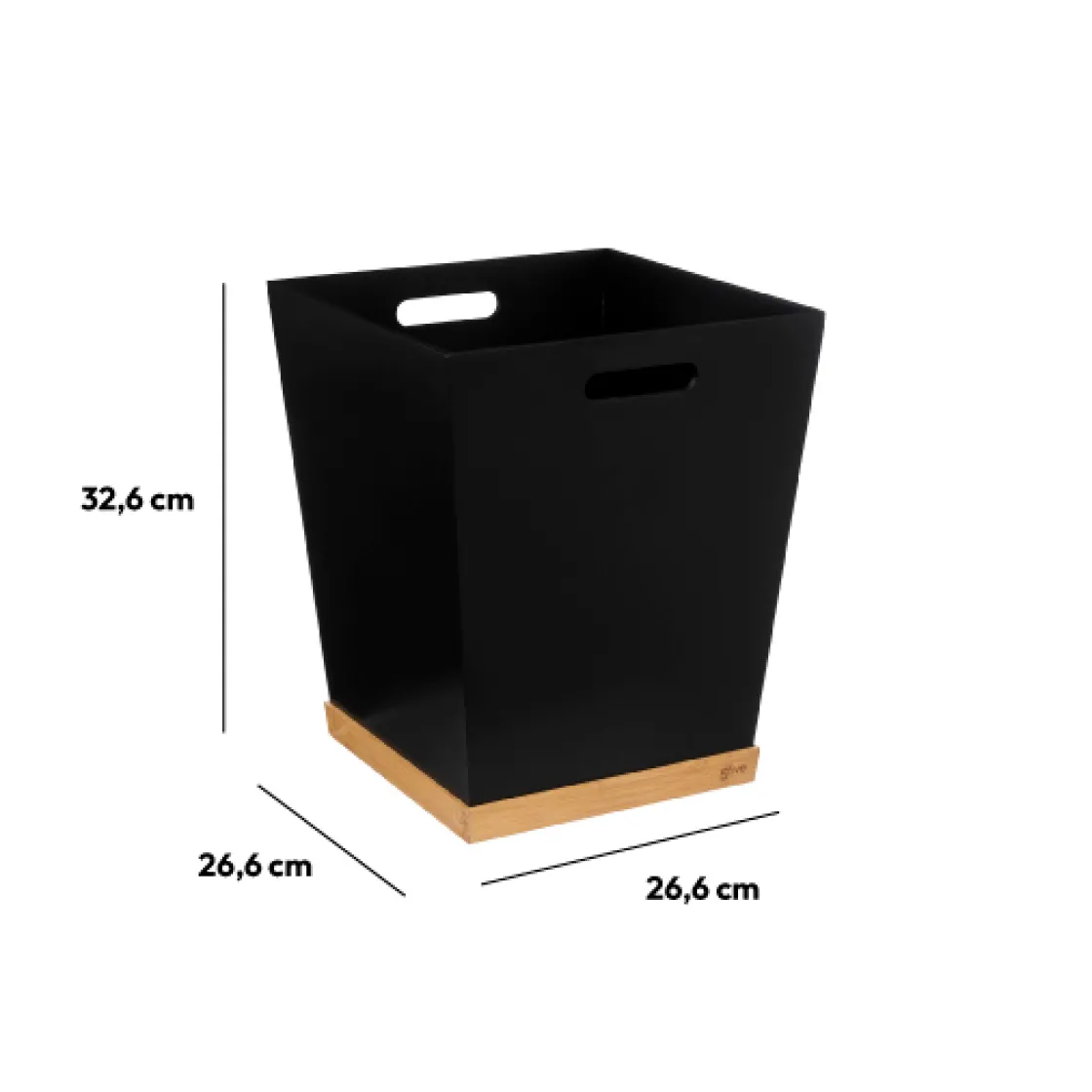 5five Corbeille bambou, Noir