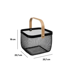 5five Corbeille carré avec anse 25cm