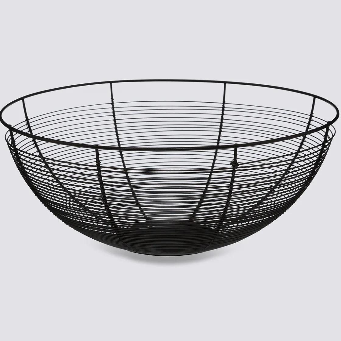 5five Corbeille 32cm en fer, Noir