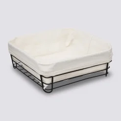 5five Corbeille en acier 25 cm - Beige, Noir