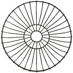 5five Corbeille en acier 27 cm, Noir