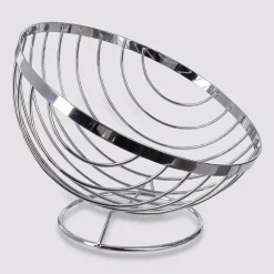 5five Corbeille en acier chromé 26,5 cm