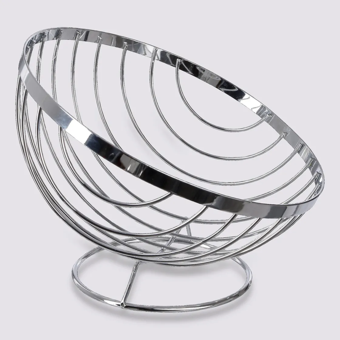 5five Corbeille en acier chromé 26,5 cm