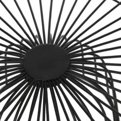 5five Corbeille en métal sur pied 28 cm, Noir