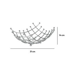 5five Corbeille spirale en métal 31 cm