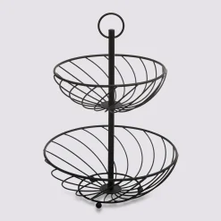 5five Corbeille torsade 2 étages métal 22/27cm