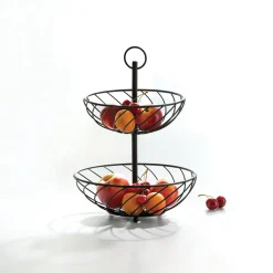 5five Corbeille torsade 2 étages métal 22/27cm