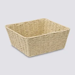 5five Corbeille tressée carré 28 cm