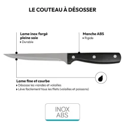 5five Couteau à désosser inox - lame 15cm