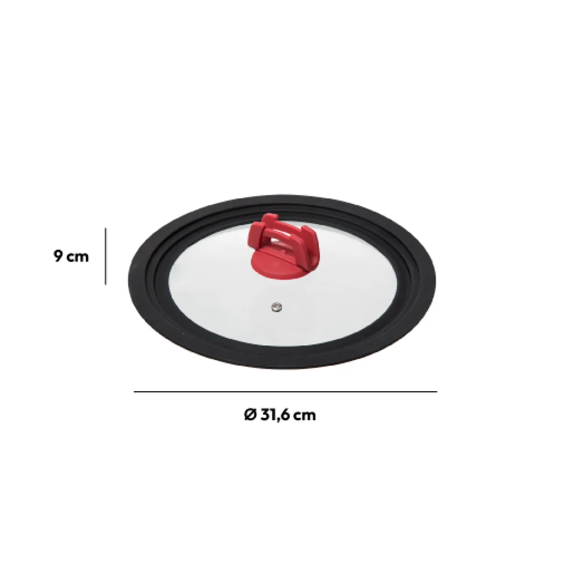 5five Couvercle en verre universel- 26/28/30cm