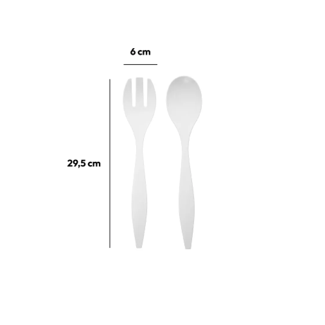 5five Couverts à salade, Blanc