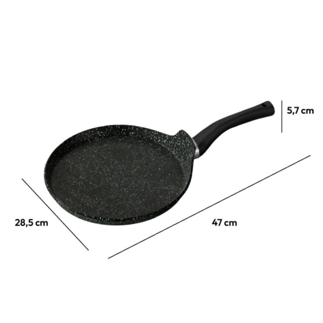 5five Crêpière Aluminium forgé, 28 cm
