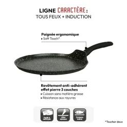 5five Crêpière Aluminium forgé, 28 cm
