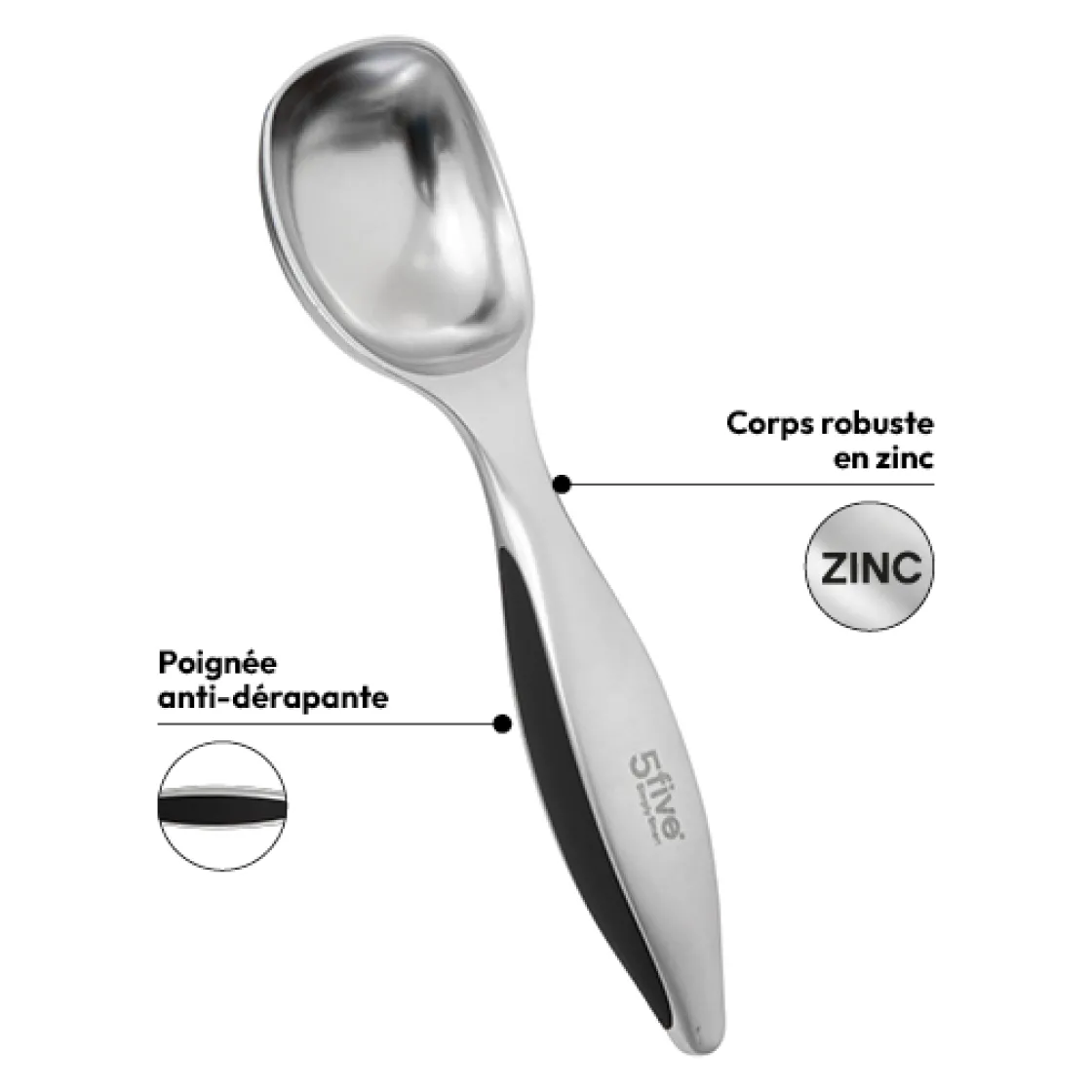5five Cuillère à glace, Zinc