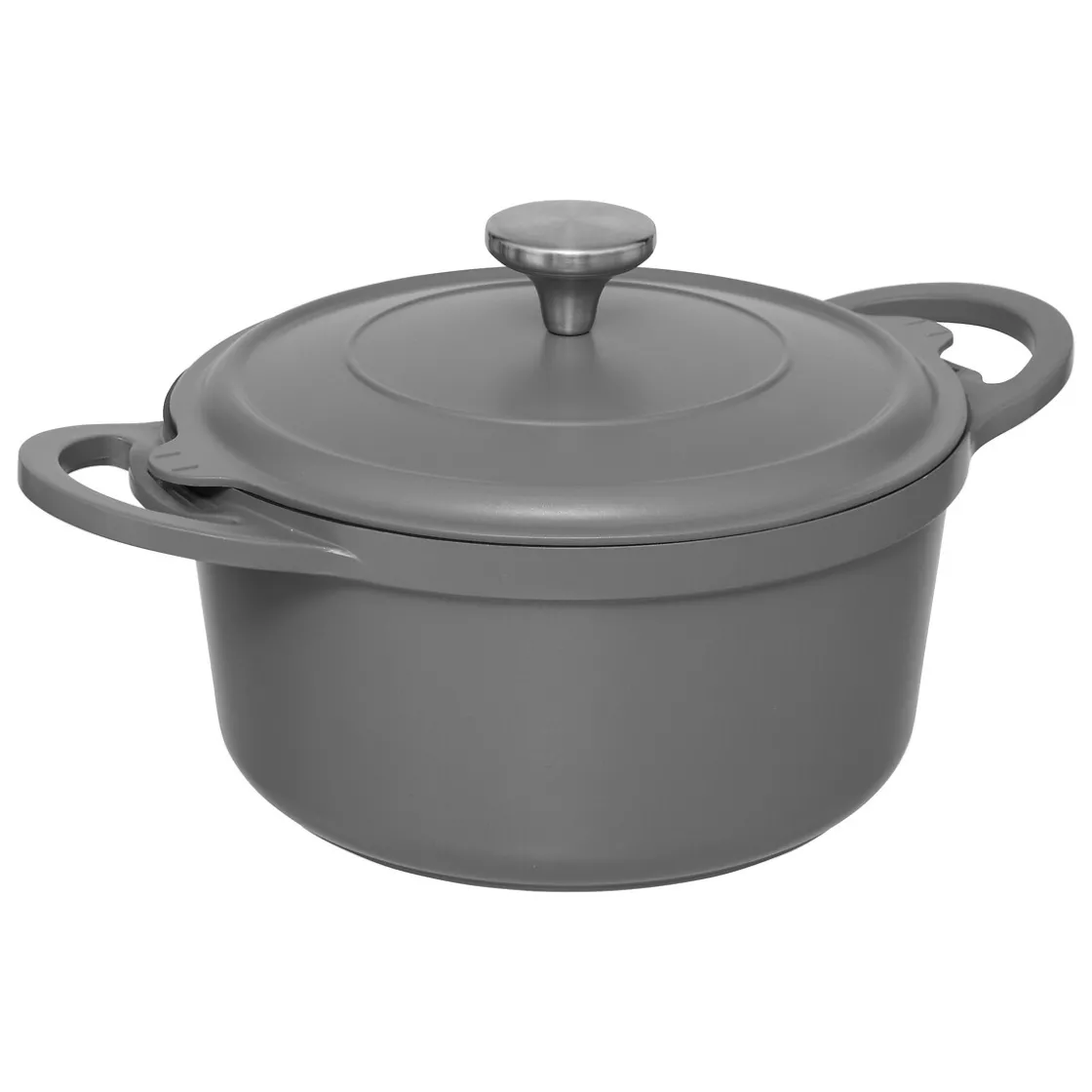 5five Cuiseur vapeur fonte d'aluminium gris, 24cm