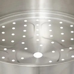 5five Cuiseur vapeur fonte d'aluminium gris, 24cm