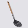 5five Écumoire manche en bois, Noir