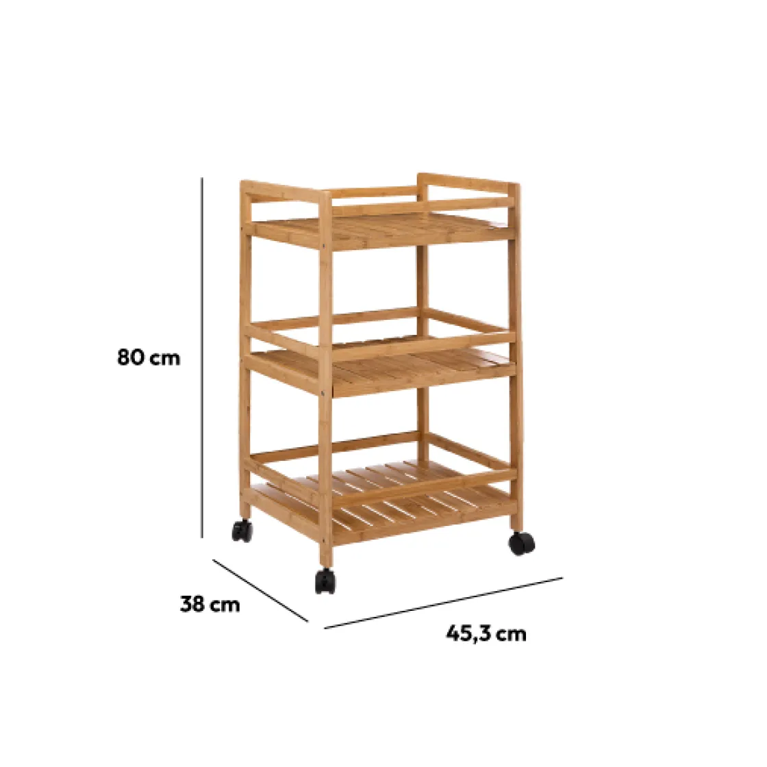 5five Desserte 3 niveaux moyen modèle, Bambou