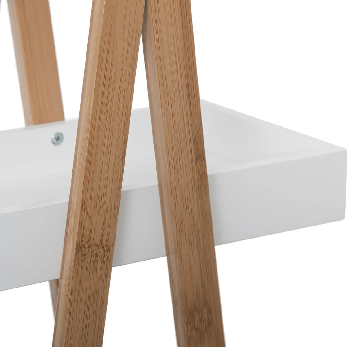 5five Desserte 3 niveaux triangle, Bambou blanc