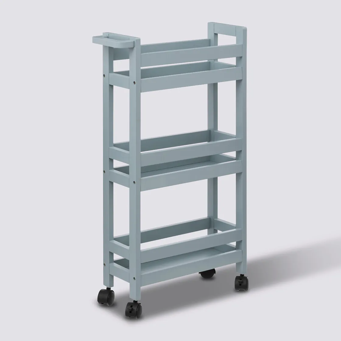 5five Desserte à roulettes 3 niveaux, Bleu artic