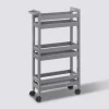 5five Desserte à roulettes 3 niveaux, Gris béton