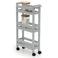 5five Desserte à roulettes 3 niveaux, Gris béton