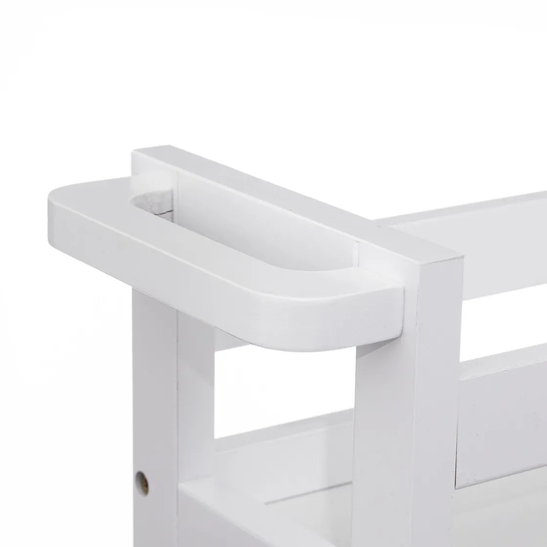 5five Desserte à roulettes 3 niveaux, Blanc coton