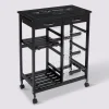 5five Desserte à roulettes 5 niveaux, Noir