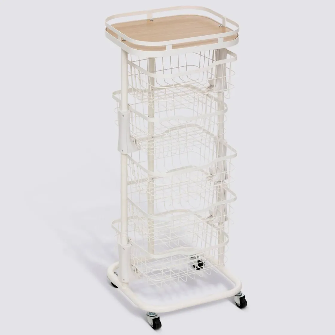 5five Desserte, L.34,5 cm, Blanc