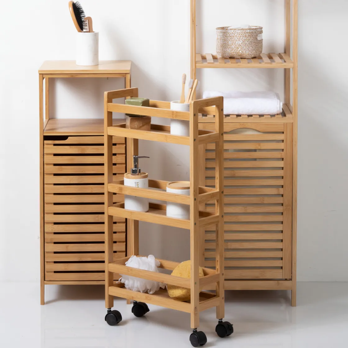 5five Desserte étroite 3 niveaux à roulettes