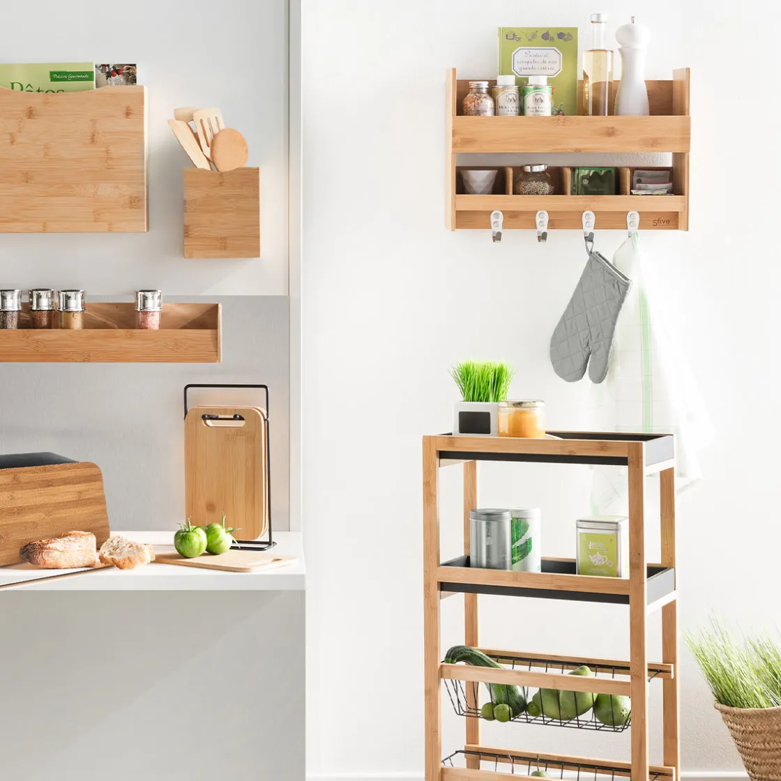 5five Desserte étroite 3 niveaux, Noir