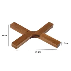 5five Dessous de plat, L.21 cm, Marron