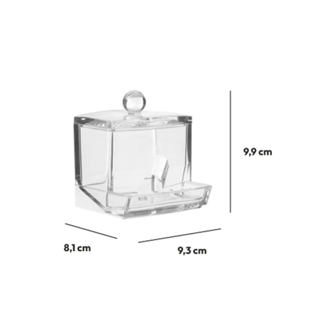 5five Distributeur de cotons-tiges, Transparent